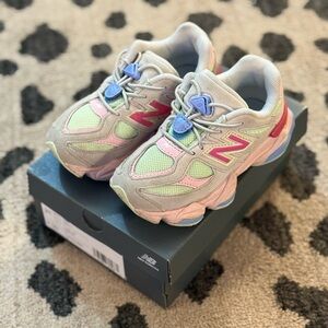 New Balance Kids Pastel Mesh Sneakers - Pink, Green & Blue Accents